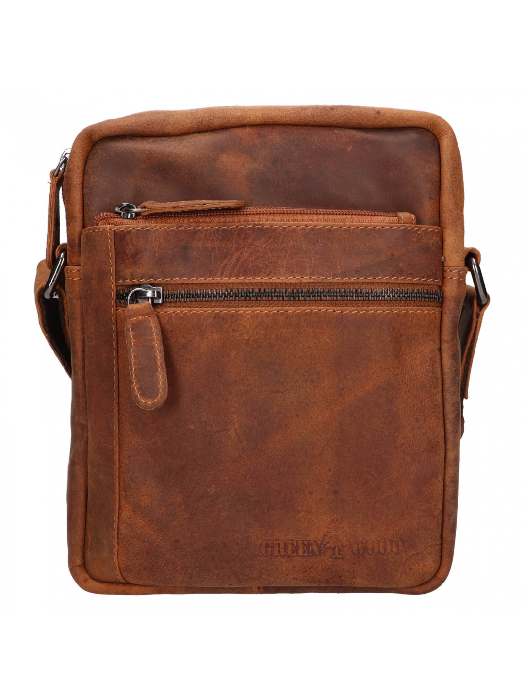 Pánská kožená taška přes rameno Greenwood Donny – světle hnědá